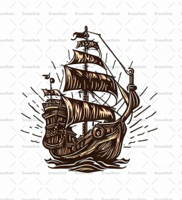 Antikes Piratenschiff